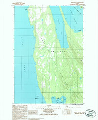 preview thumbnail of historical topo map of Hoonah-Angoon County, AK in 1986