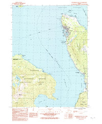 preview thumbnail of historical topo map of Wrangell County, AK in 1992