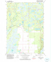 Topo map Tyonek B-1 NE Alaska