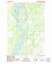 Download a high-resolution, GPS-compatible USGS topo map for Tyonek D-1 NE, AK (1987 edition)