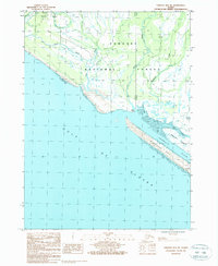 Download a high-resolution, GPS-compatible USGS topo map for Yakutat B-5 NE, AK (1988 edition)