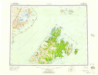 1952 Map of Aleneva, AK, 1957 Print