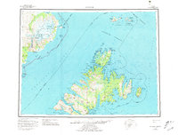 1952 Map of Aleneva, AK, 1981 Print