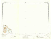 1949 Map of Atlin, 1958 Print
