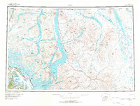 Topo map Atlin Alaska