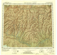 Topo map Baird Mountains Alaska