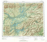 1956 Map of Allakaket, AK, 1965 Print