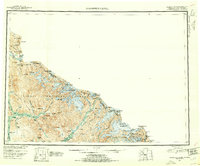 Download a high-resolution, GPS-compatible USGS topo map for Bradfield Canal, AK (1953 edition)