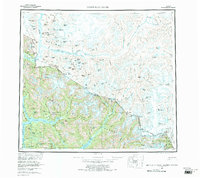 Topo map Bradfield Canal Alaska