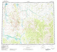 Download a high-resolution, GPS-compatible USGS topo map for Candle, AK (1984 edition)