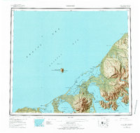 1943 Map of Cold Bay, 1977 Print