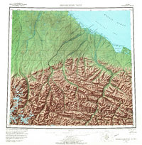 Topo map Demarcation Point Alaska
