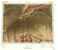 1952 Map of Fairbanks, 1958 Print