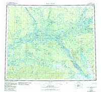 Topo map Fort Yukon Alaska