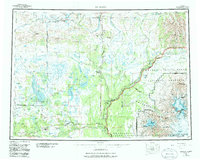 Download a high-resolution, GPS-compatible USGS topo map for Gulkana, AK (1986 edition)