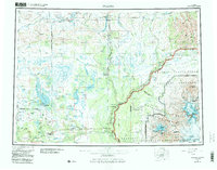 Download a high-resolution, GPS-compatible USGS topo map for Gulkana, AK (1986 edition)