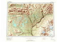 Download a high-resolution, GPS-compatible USGS topo map for Gulkana, AK (1966 edition)