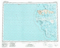 1953 Map of Hooper Bay, AK, 1986 Print