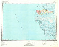 1953 Map of Hooper Bay, AK, 1972 Print