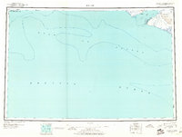 1950 Map of Icy Bay, 1961 Print