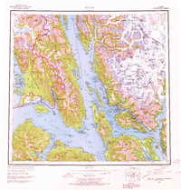 Topo map Juneau Alaska