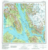 Topo map Juneau Alaska