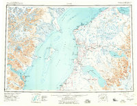 1944 Map of Kenai, 1959 Print