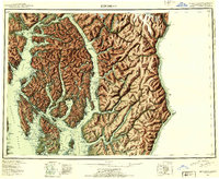 Topo map Ketchikan Alaska