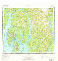 Topo map Ketchikan Alaska
