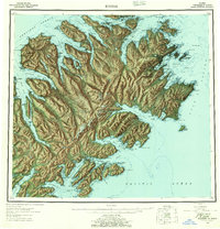 Topo map Kodiak Alaska