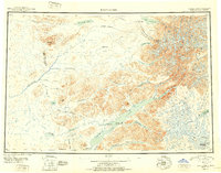 1946 Map of Lake Clark, 1954 Print