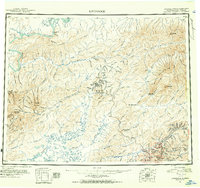Download a high-resolution, GPS-compatible USGS topo map for Livengood, AK (1952 edition)