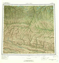 Topo map Lookout Ridge Alaska