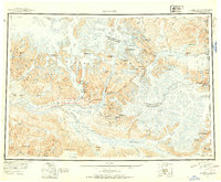 1951 Map of Copper River County, AK, 1954 Print