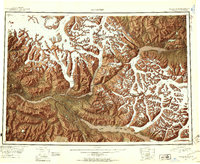 1951 Map of Copper River County, AK, 1954 Print