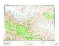 Topo map McCarthy Alaska