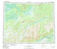 Download a high-resolution, GPS-compatible USGS topo map for Melozitna, AK (1984 edition)