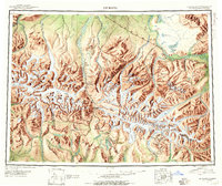 Download a high-resolution, GPS-compatible USGS topo map for Mount Hayes, AK (1955 edition)