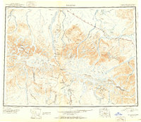 Topo map Mount Hayes Alaska