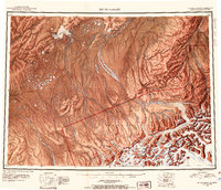 Topo map Mount McKinley Alaska