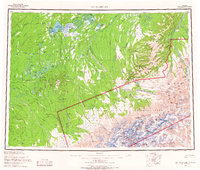 Topo map Mount McKinley Alaska