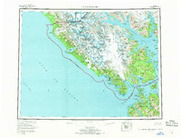 preview thumbnail of historical topo map of Hoonah-Angoon County, AK in 1961