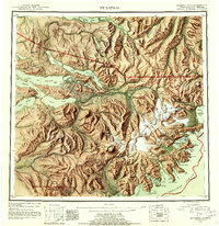 Topo map Mt Katmai Alaska