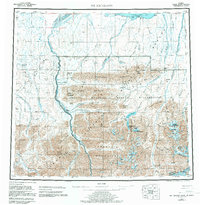 Download a high-resolution, GPS-compatible USGS topo map for Mt Michelson, AK (1983 edition)