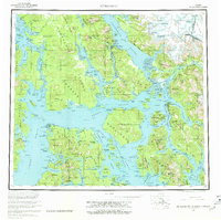 Topo map Petersburg Alaska