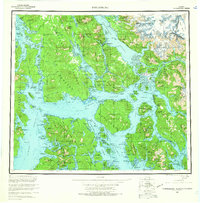 preview thumbnail of historical topo map of Prince of Wales-Hyder County, AK in 1960