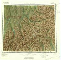 Topo map Philip Smith Mountains Alaska