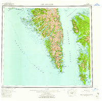 Download a high-resolution, GPS-compatible USGS topo map for Port Alexander, AK (1959 edition)