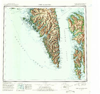 preview thumbnail of historical topo map of Sitka County, AK in 1952