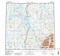 preview thumbnail of historical topo map of North Slope County, AK in 1958